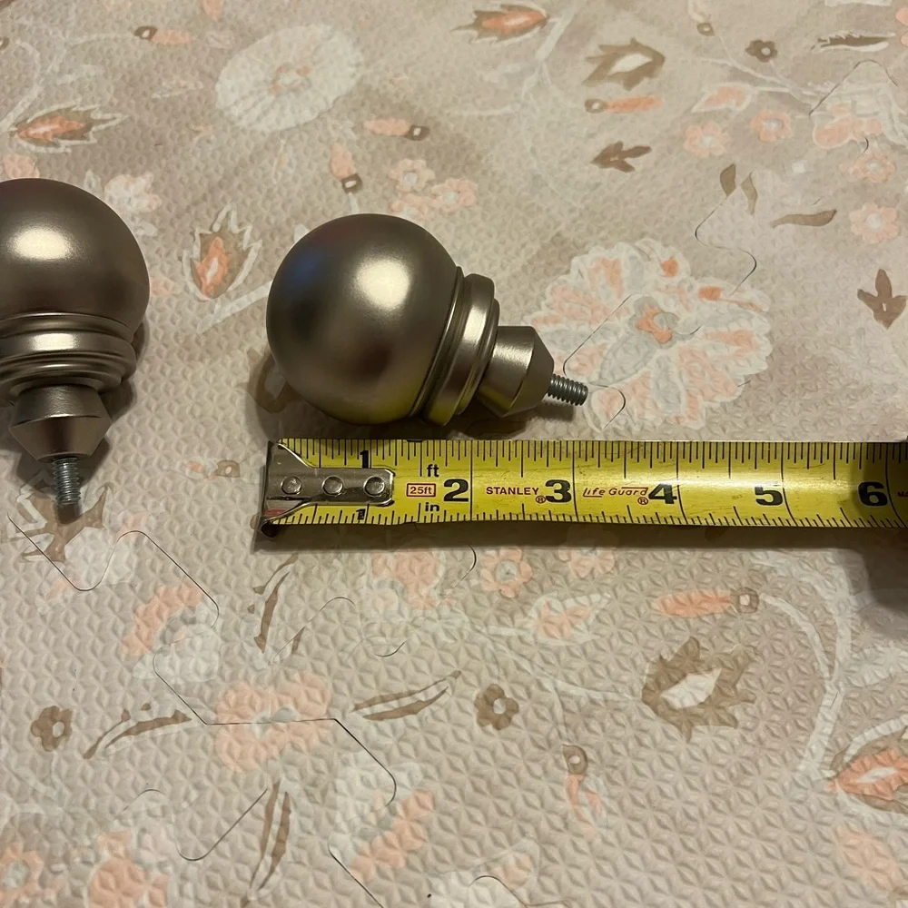 Pottery Barn brushed nickel‎ finials